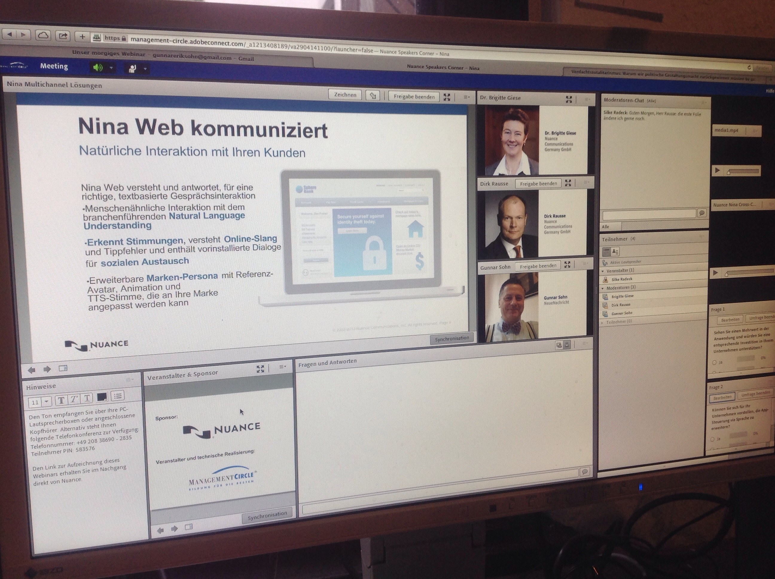 Meine Webinar-Moderation