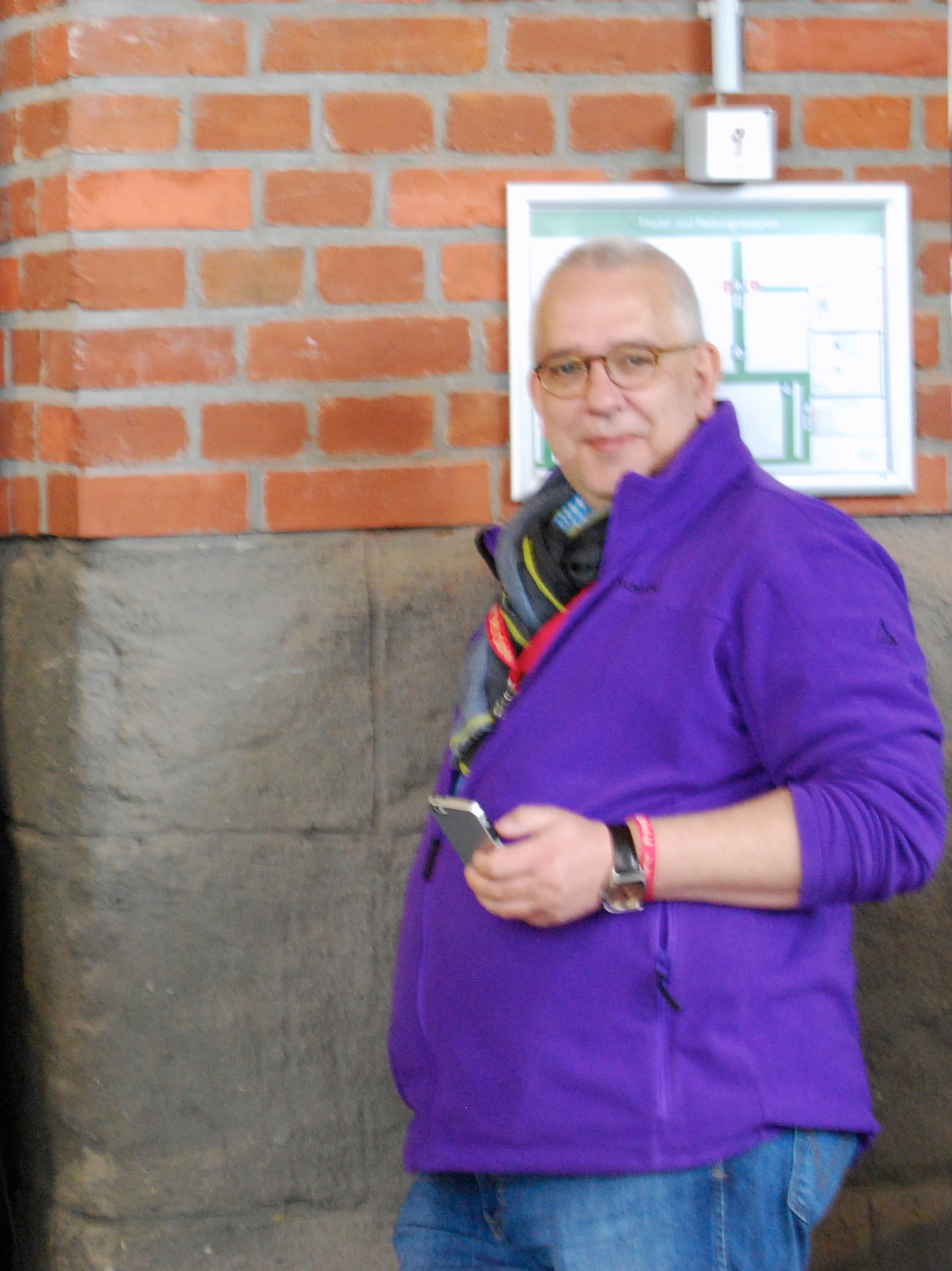 Frank Michna in seiner lila Phase