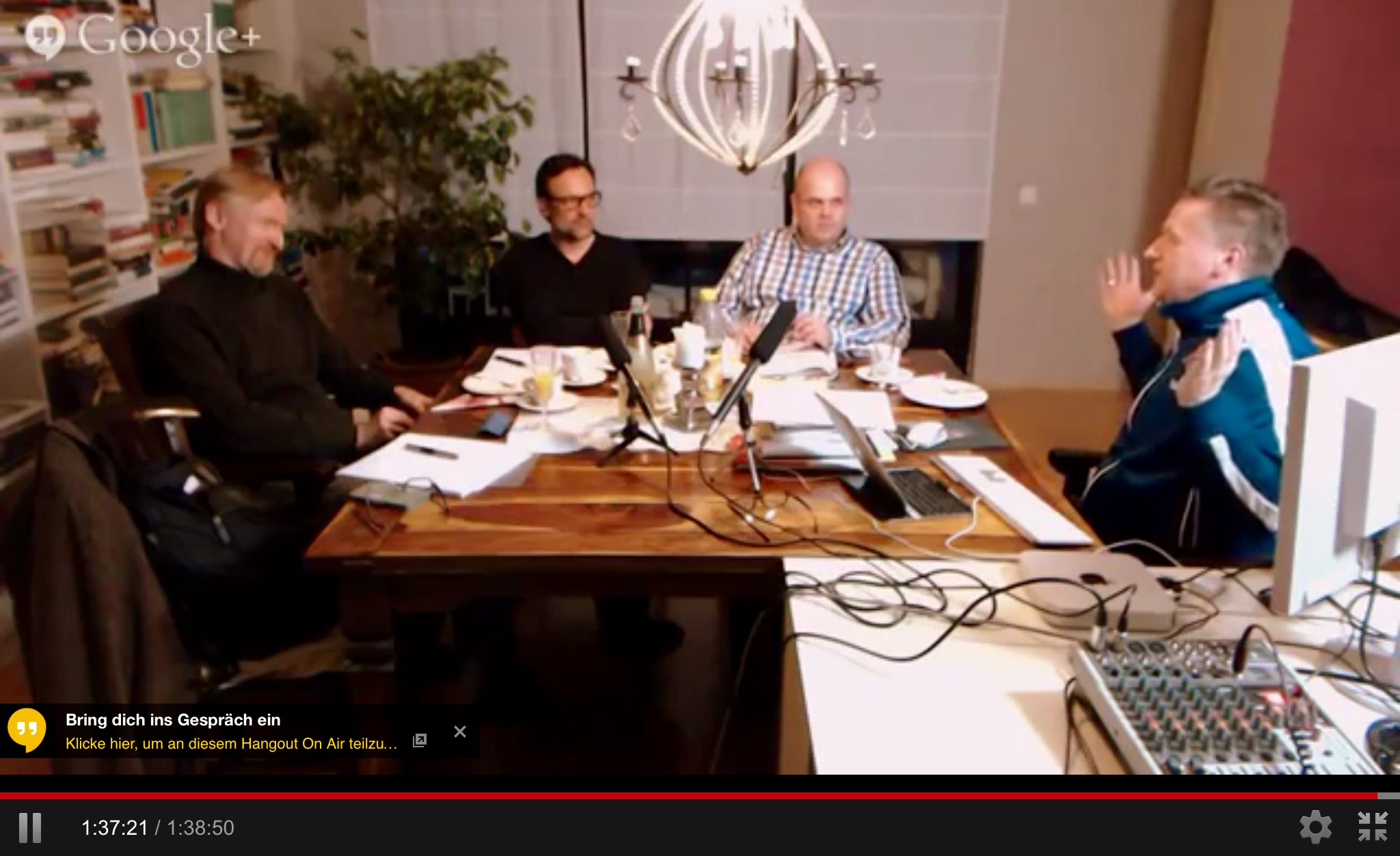 Hangout on Air-Studio des Netzökonomie-Campus in Bonn. 