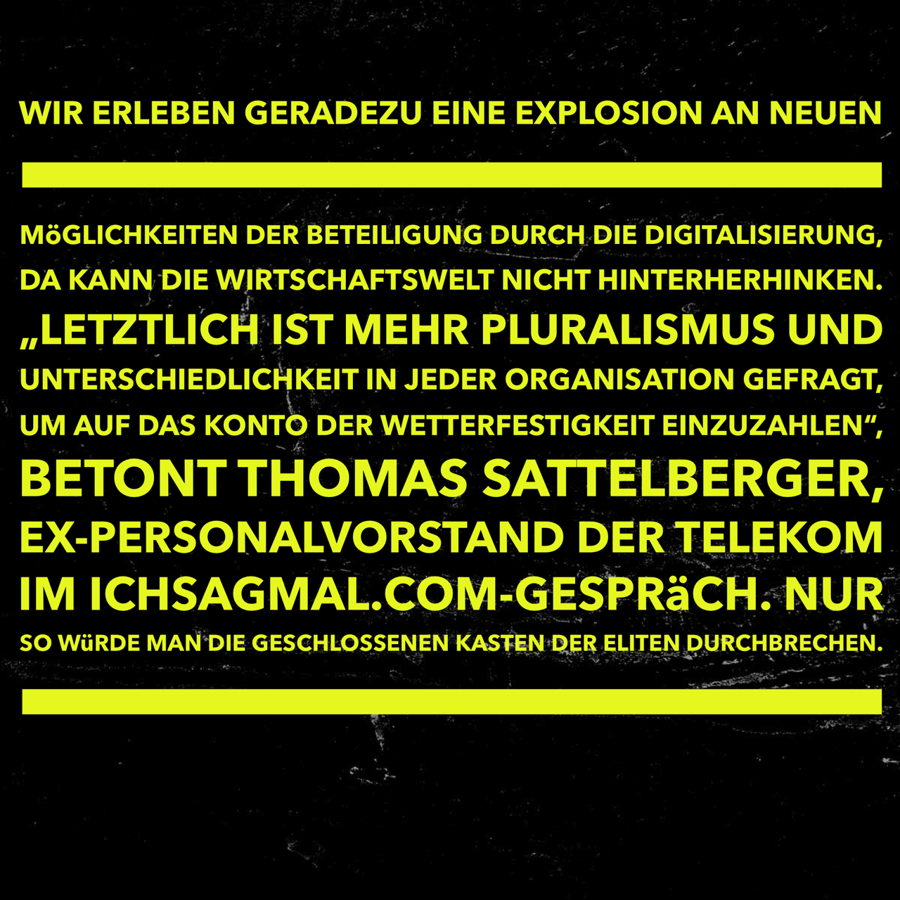 Sattelberger Demokratisierung