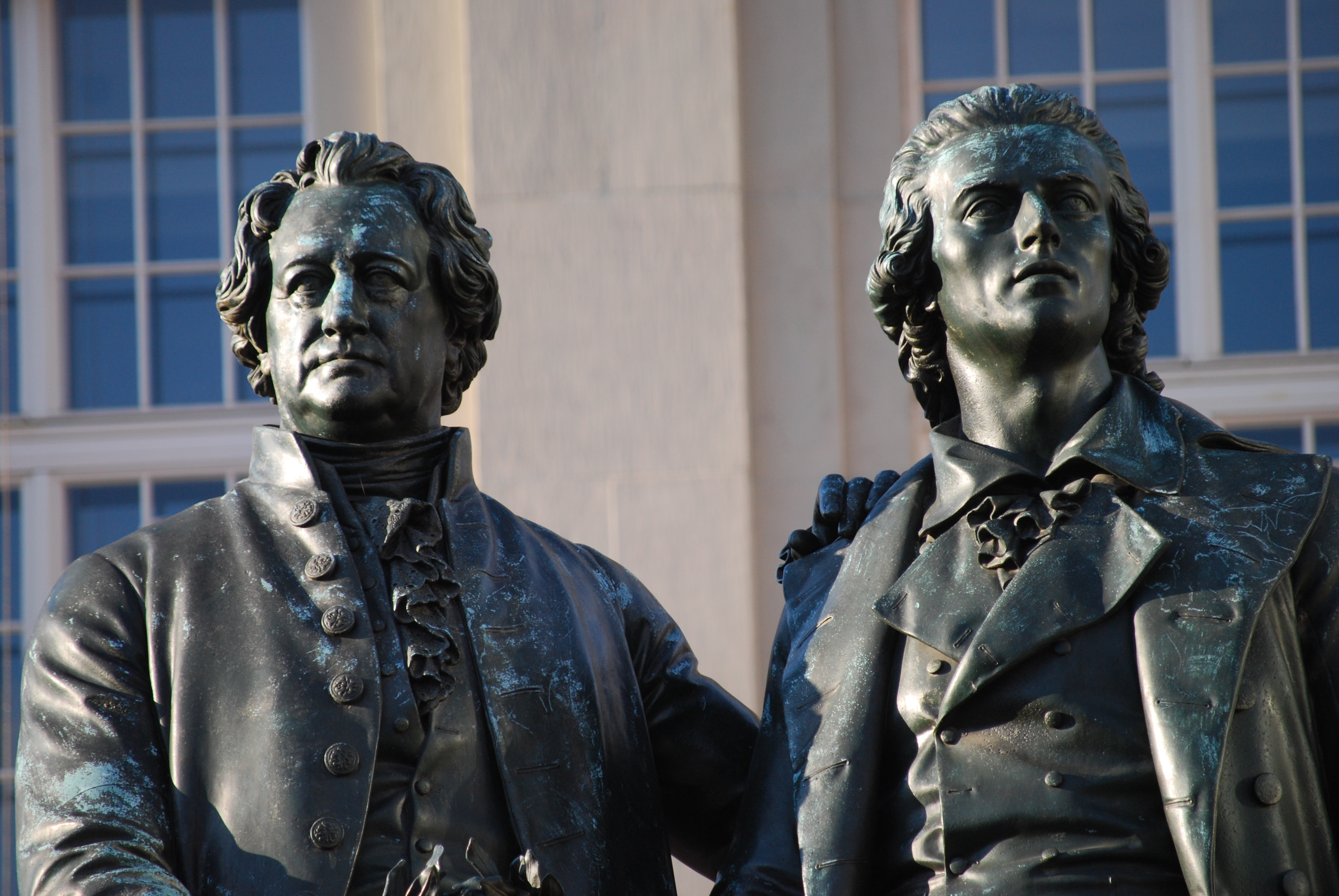 Goethe und Dichter-Freund Schiller