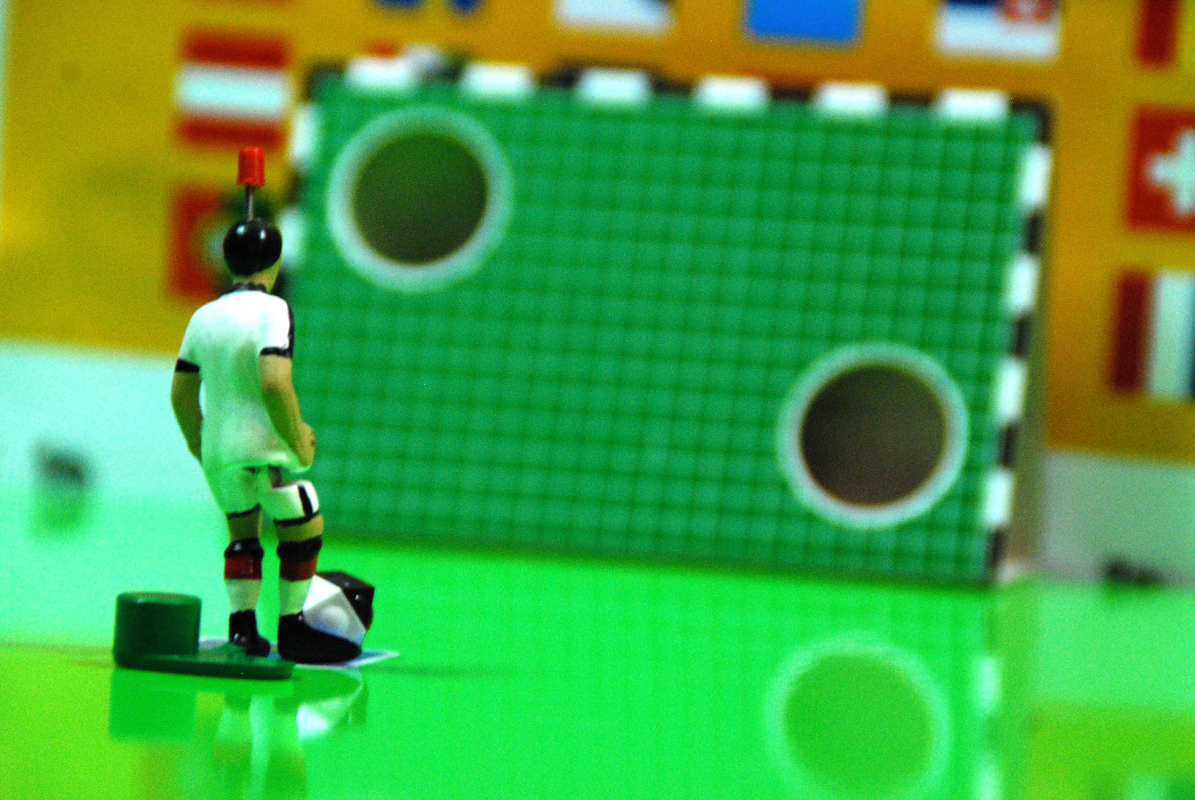 Die Angst des Tippkick-Spielers vor der Torwand