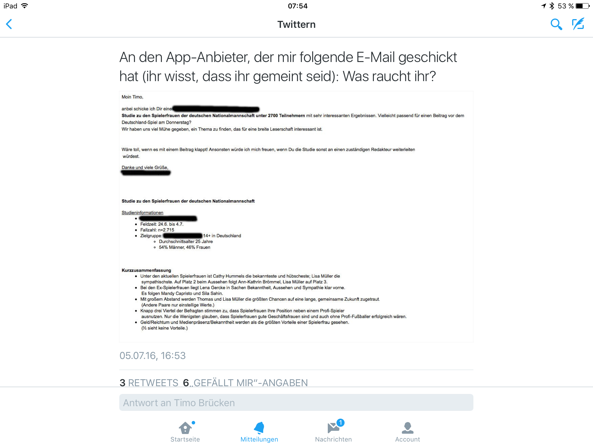 Sie hätten Katja fragen sollen