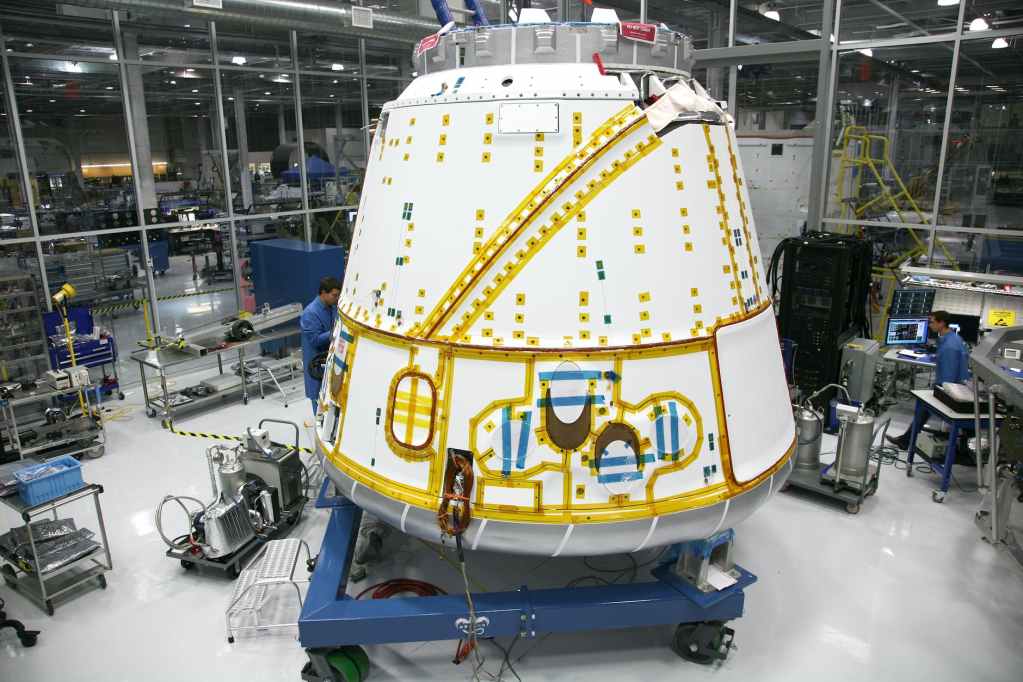 process of space rocket detail building